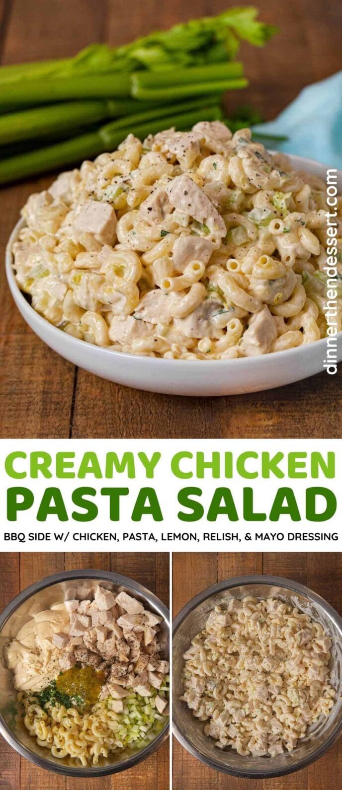 Creamy Chicken Pasta Salad Recipe - Dinner, then Dessert