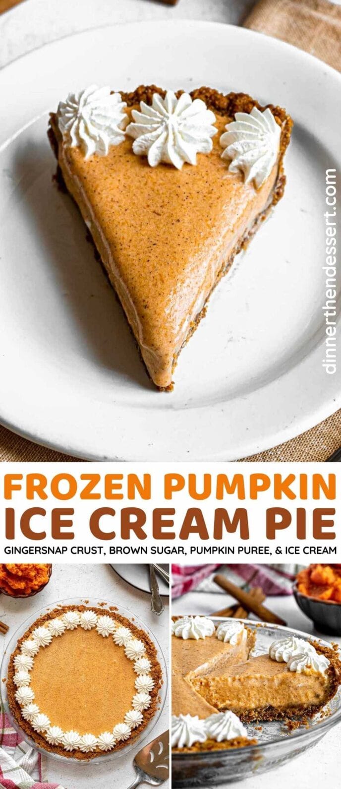 Frozen Pumpkin Ice Cream Pie