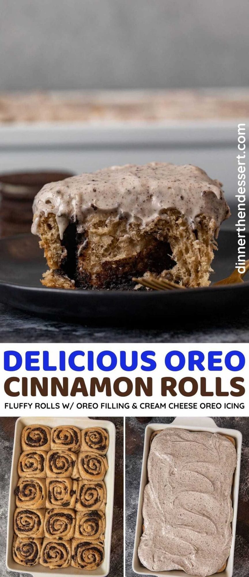 Oreo Cinnamon Rolls Recipe Dinner, then Dessert