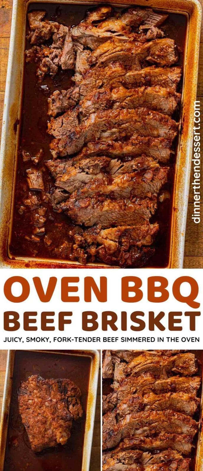 Oven BBQ Brisket collage