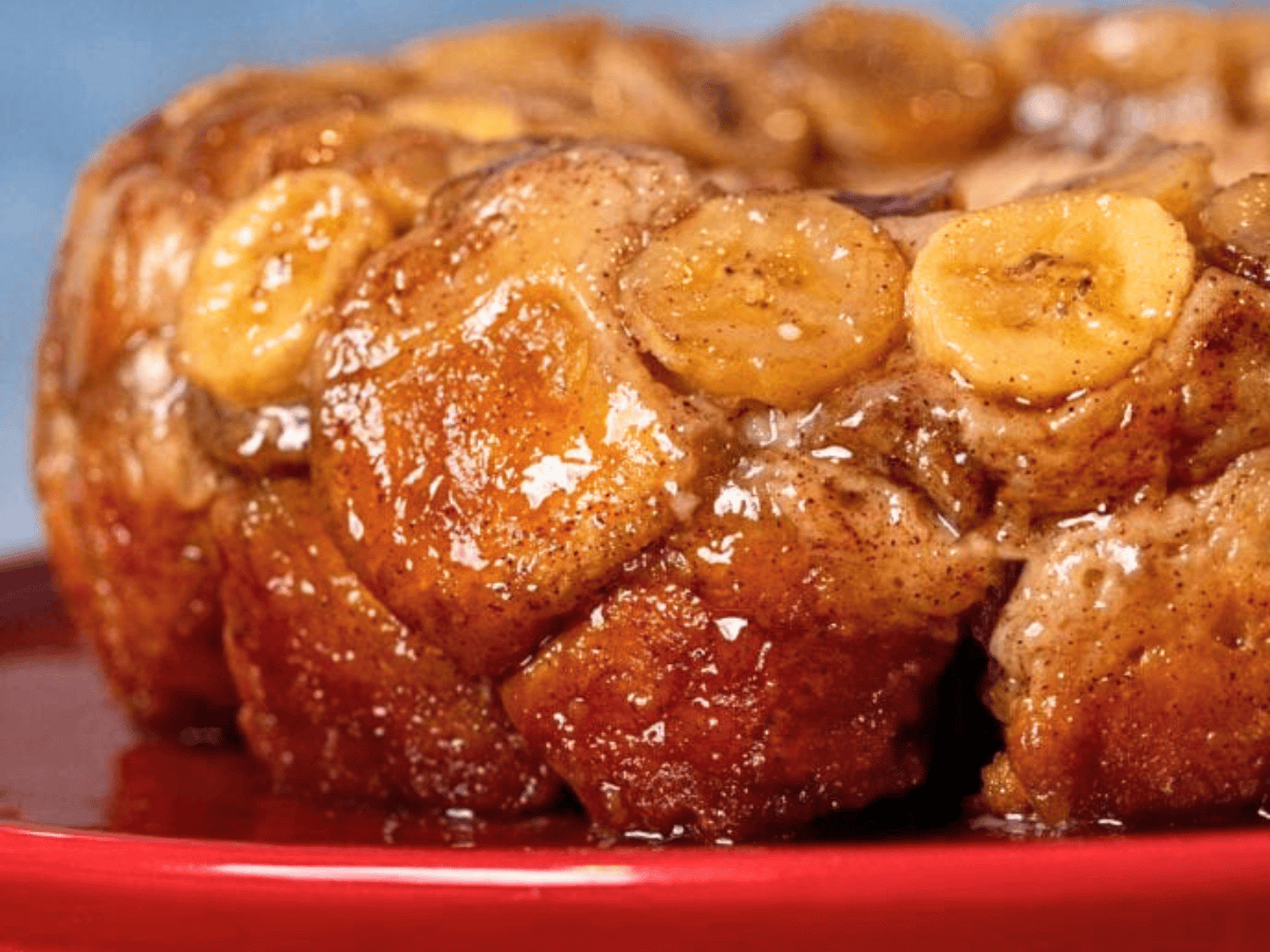 Close up of pull apart bread