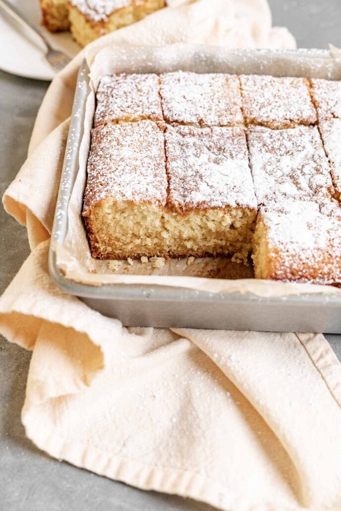 Easy Butter Cake Recipe - Dinner, then Dessert