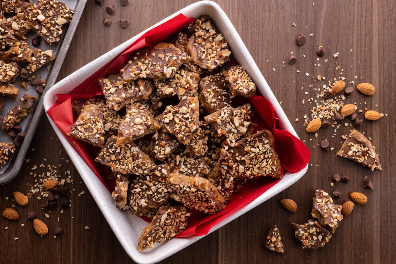 Butter Toffee in serving dish