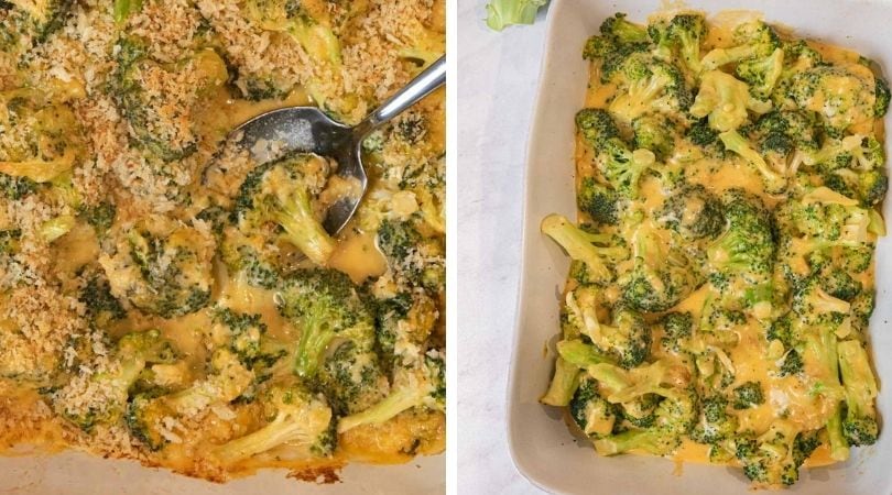 Cheesy Garlic Broccoli Casserole Recipe - Dinner, then Dessert