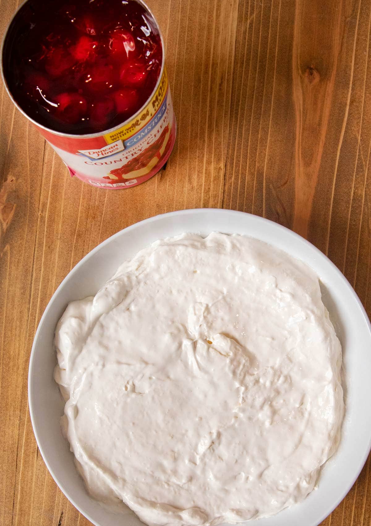 Cherry Cheesecake Dip without cherry pie filling on the side