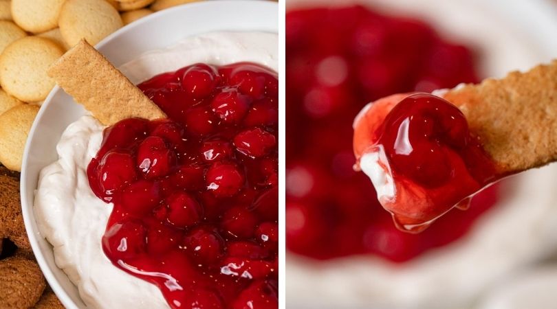 Cherry Cheesecake Dip [dinnerthendessert.com]