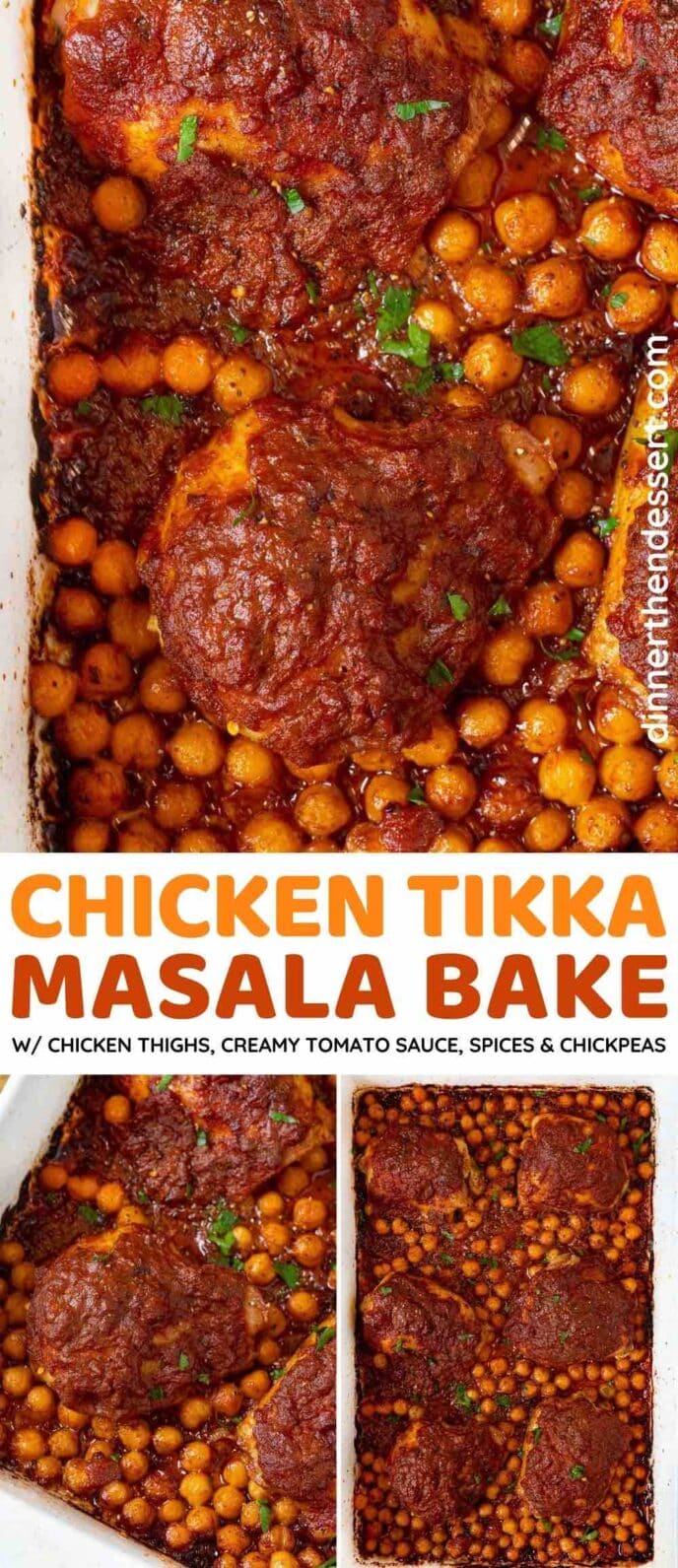 Chicken Tikka Masala Bake collage