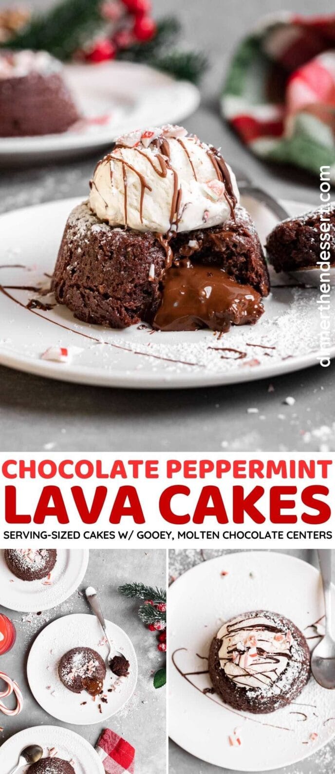 Chocolate Peppermint Lava Cake