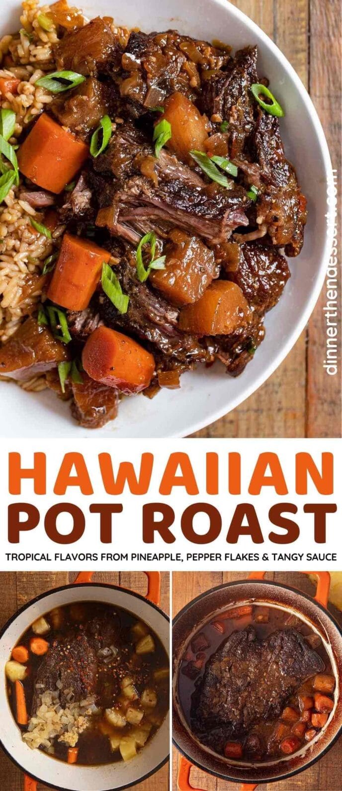 Hawaiian Pot Roast collage