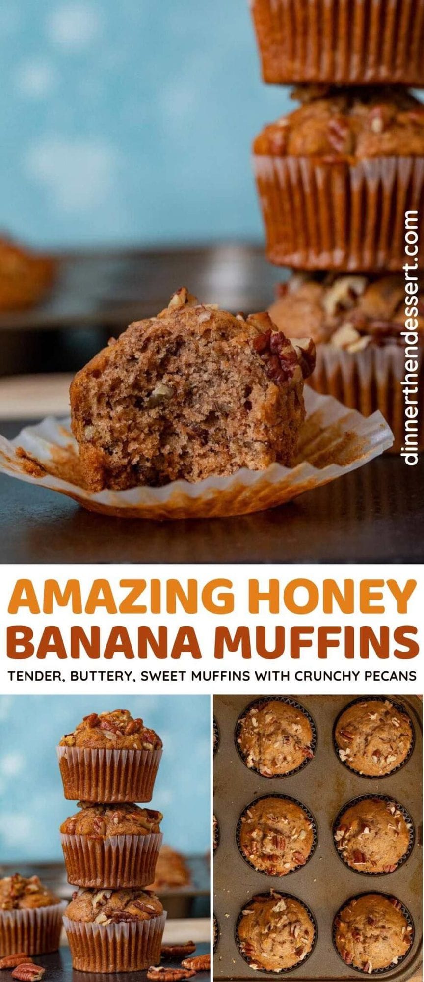 Honey Banana Muffins Recipe Dinner, then Dessert