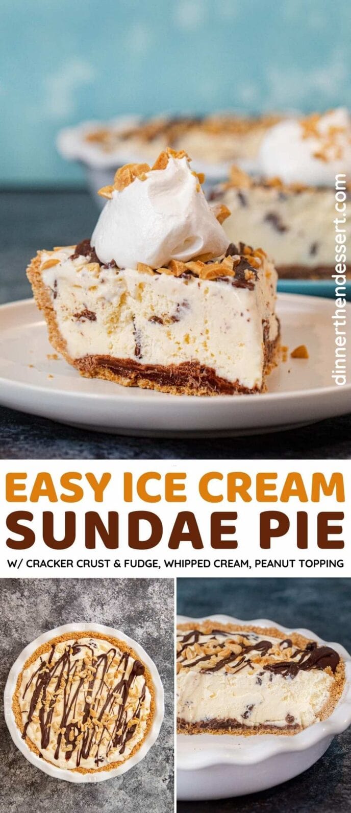 Ice Cream Sundae Pie collage