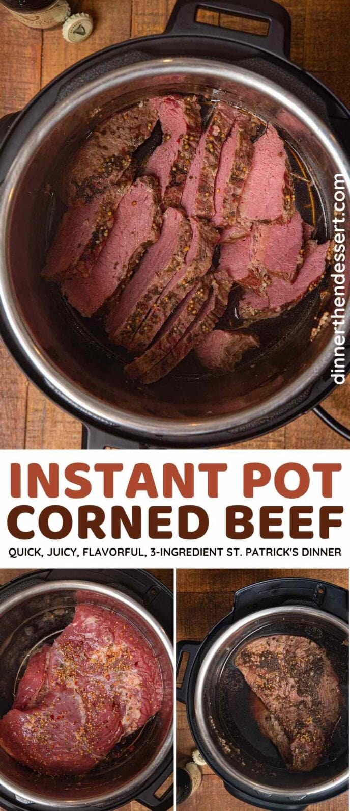 Instant Pot Corned Beef collage