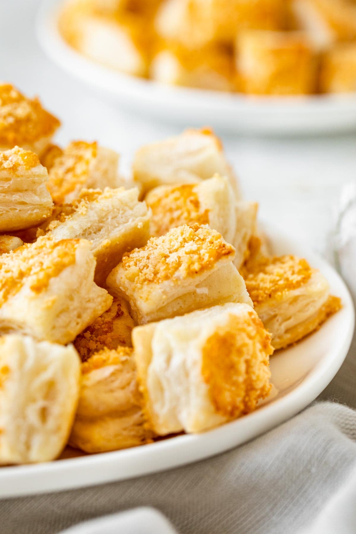 Parmesan Puffs in serving dish
