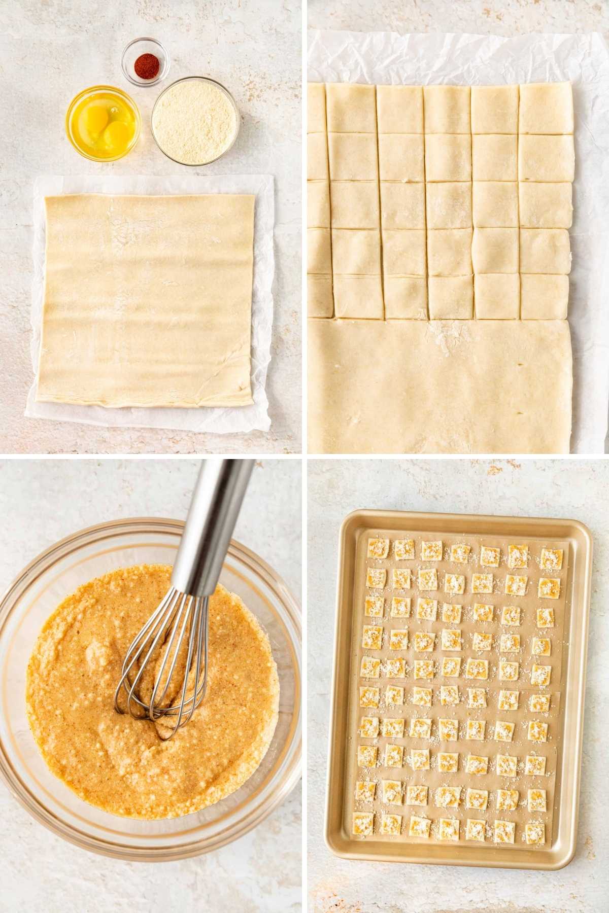 Parmesan Puffs Collage