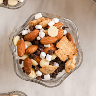Rocky Road Trail Mix in serving bowl