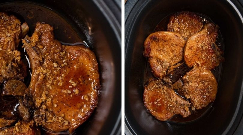 Slow Cooker Brown Sugar Garlic Pork Chops Recipe - Dinner, then Dessert