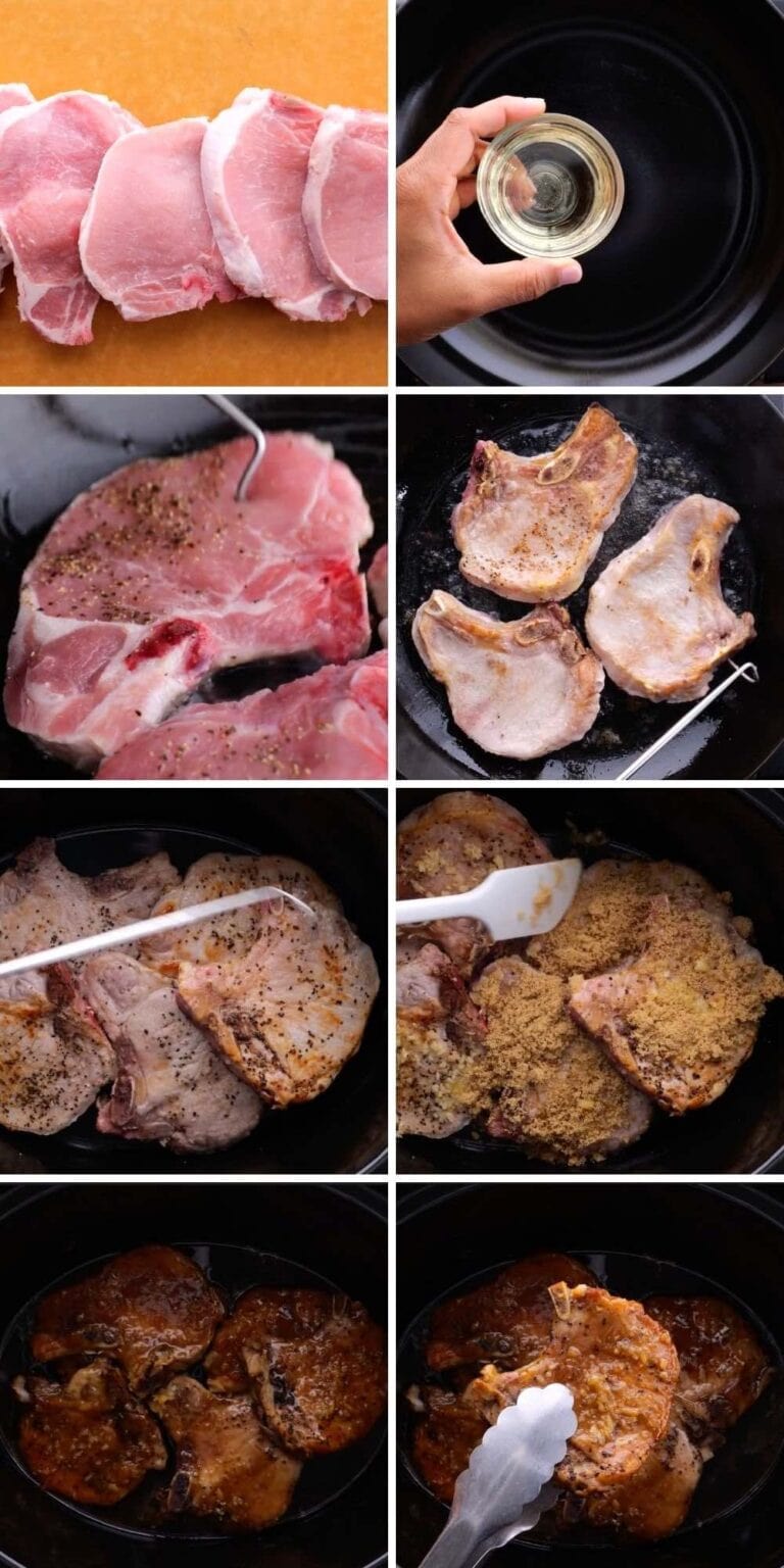 Slow Cooker Brown Sugar Garlic Pork Chops Recipe [+VIDEO] Dinner