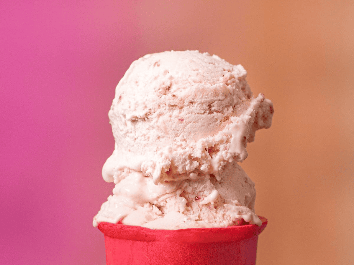 Dessert on a cone