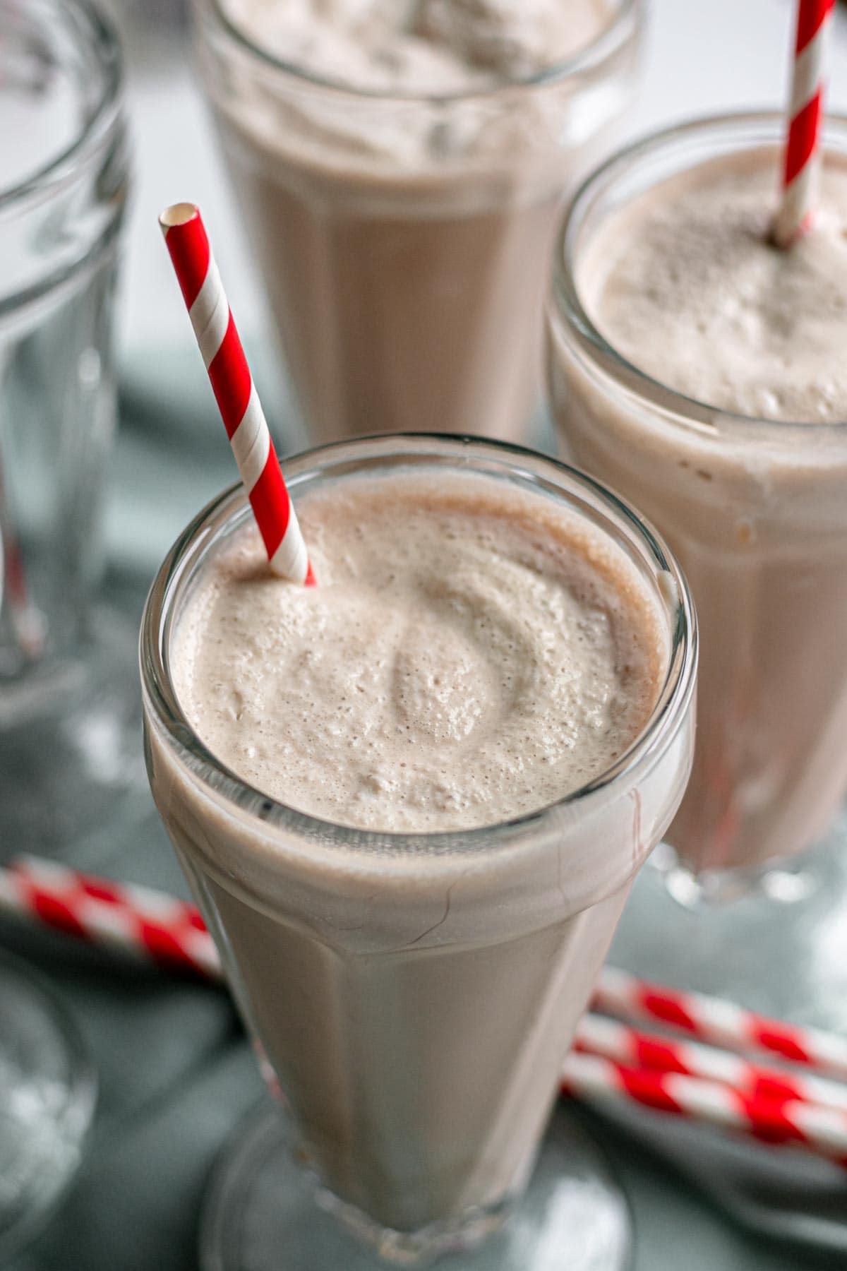 Wendy's Chocolate Frosty in serving glass