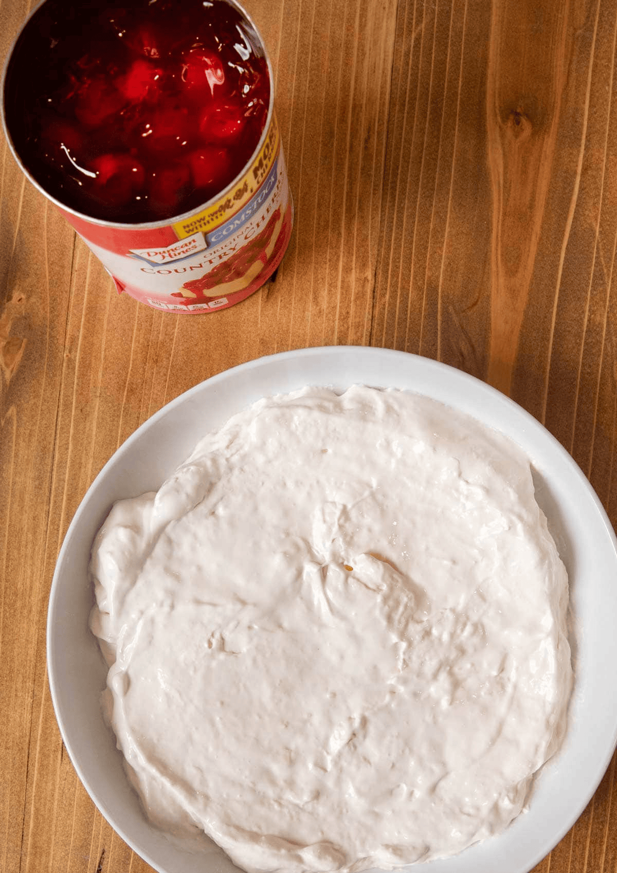 cream cheese mixture in a bowl