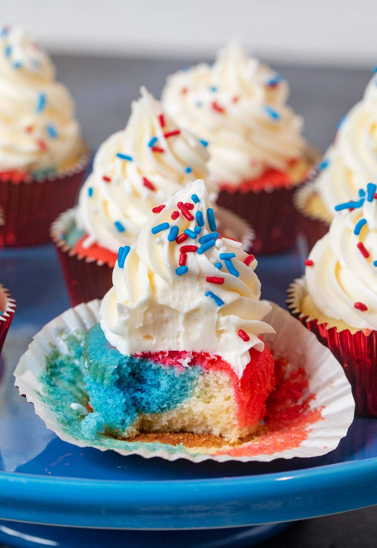 4th of July Cupcakes Recipe - Dinner, then Dessert