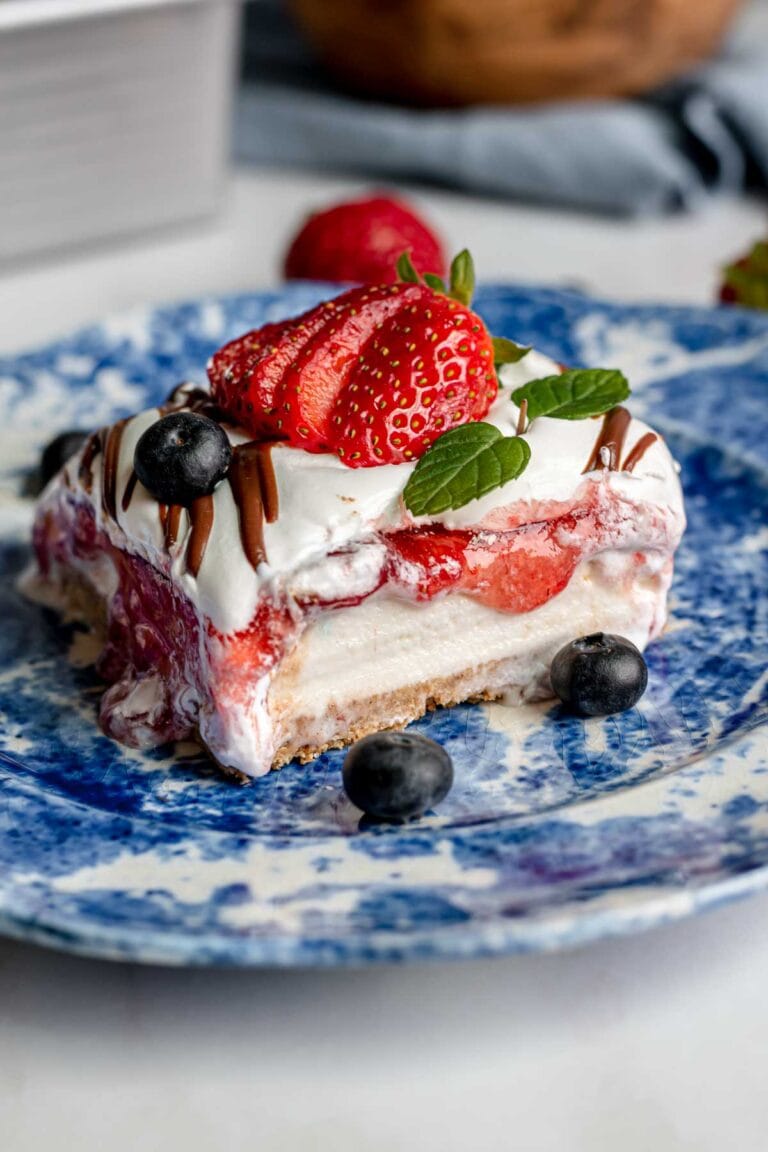 4th of July Ice Cream Casserole Recipe Dinner, then Dessert