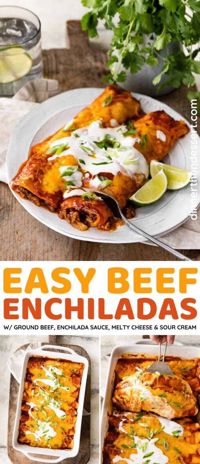 Beef Enchiladas collage
