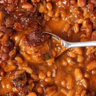 beans on a spoon