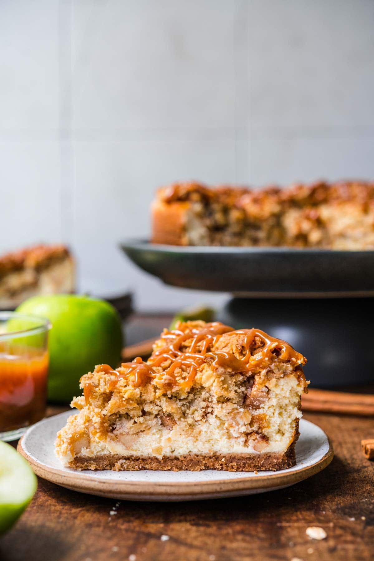 Apple & Cinnamon Salted Caramel Crumble Cake - RIPE DELI