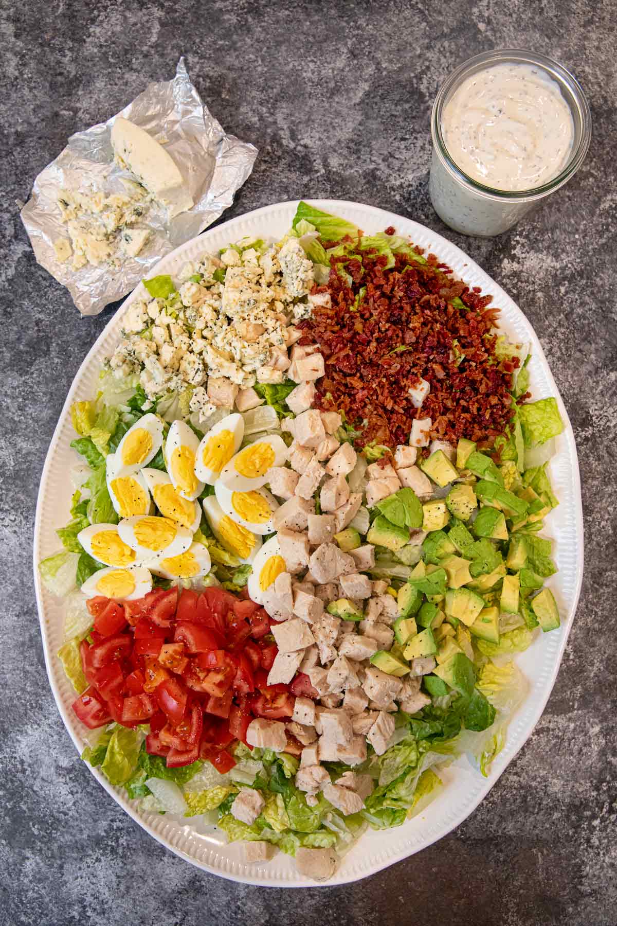 Cobb Salad on serving plate