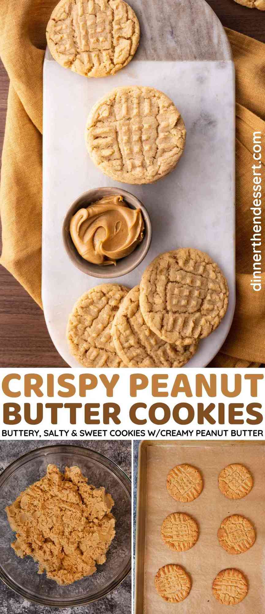 Crispy Peanut Butter Cookies Recipe Video Dinner Then Dessert