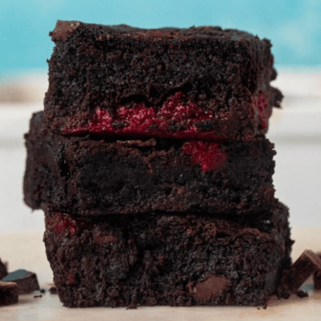 Stack of brownies