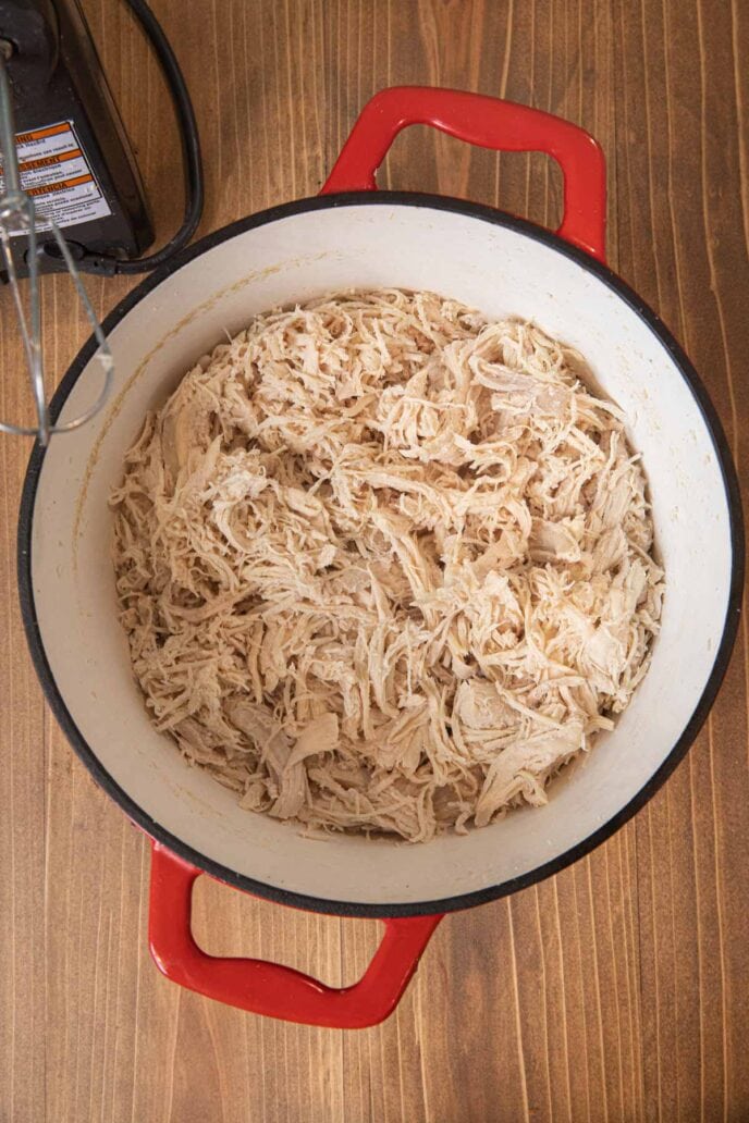 Easy Shredded Chicken Recipe - Dinner, then Dessert