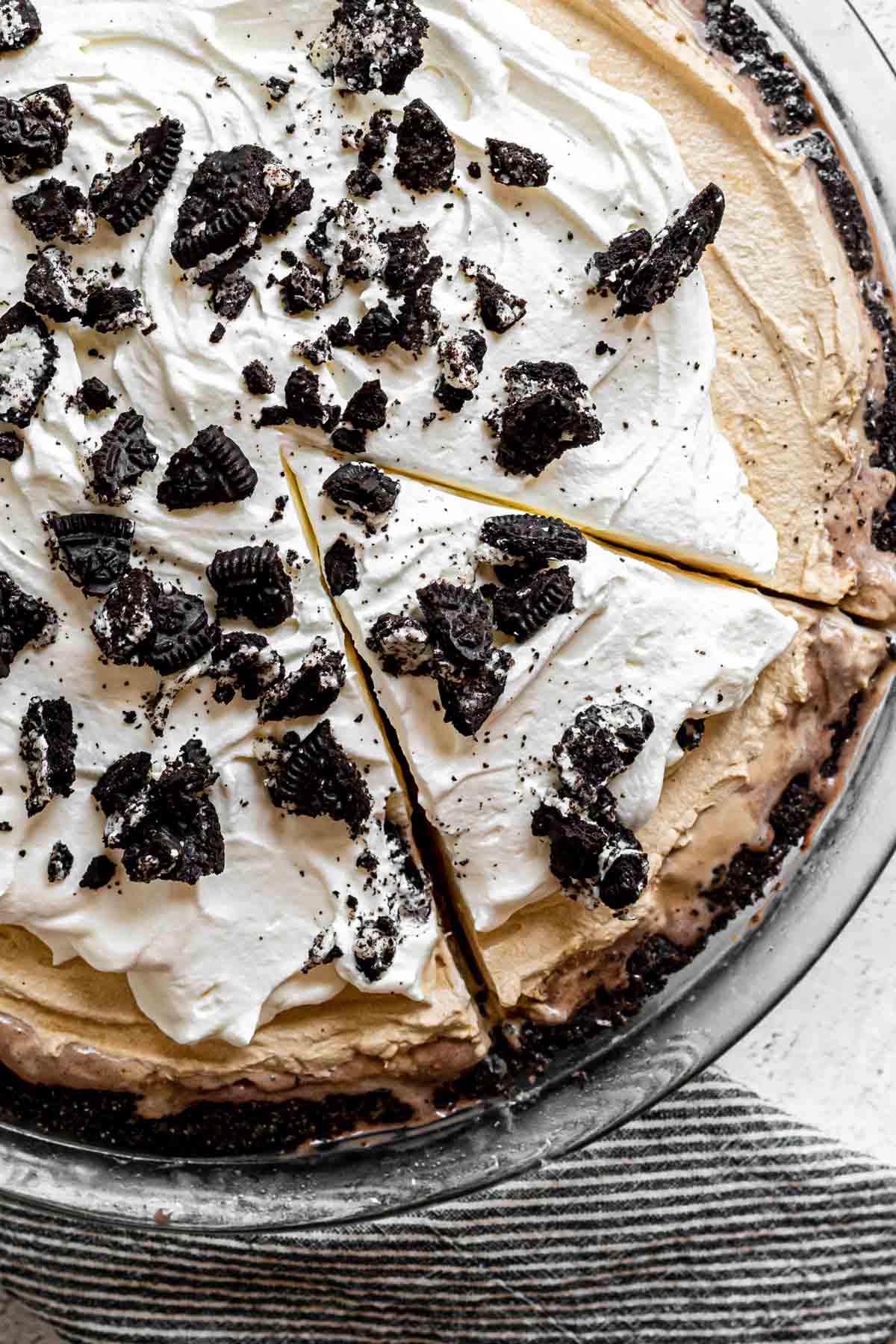 Frozen Mud Pie in pie dish