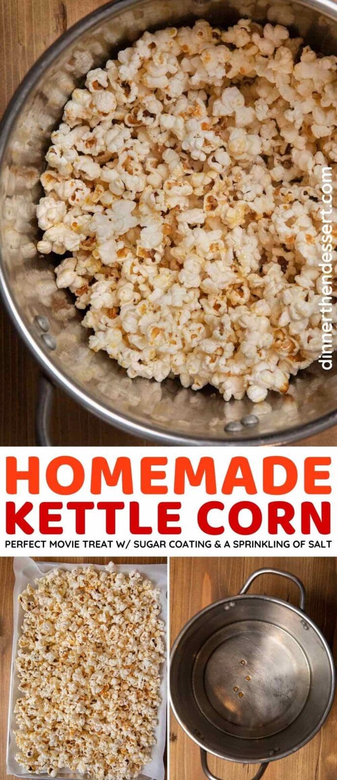 Homemade Kettle Corn collage