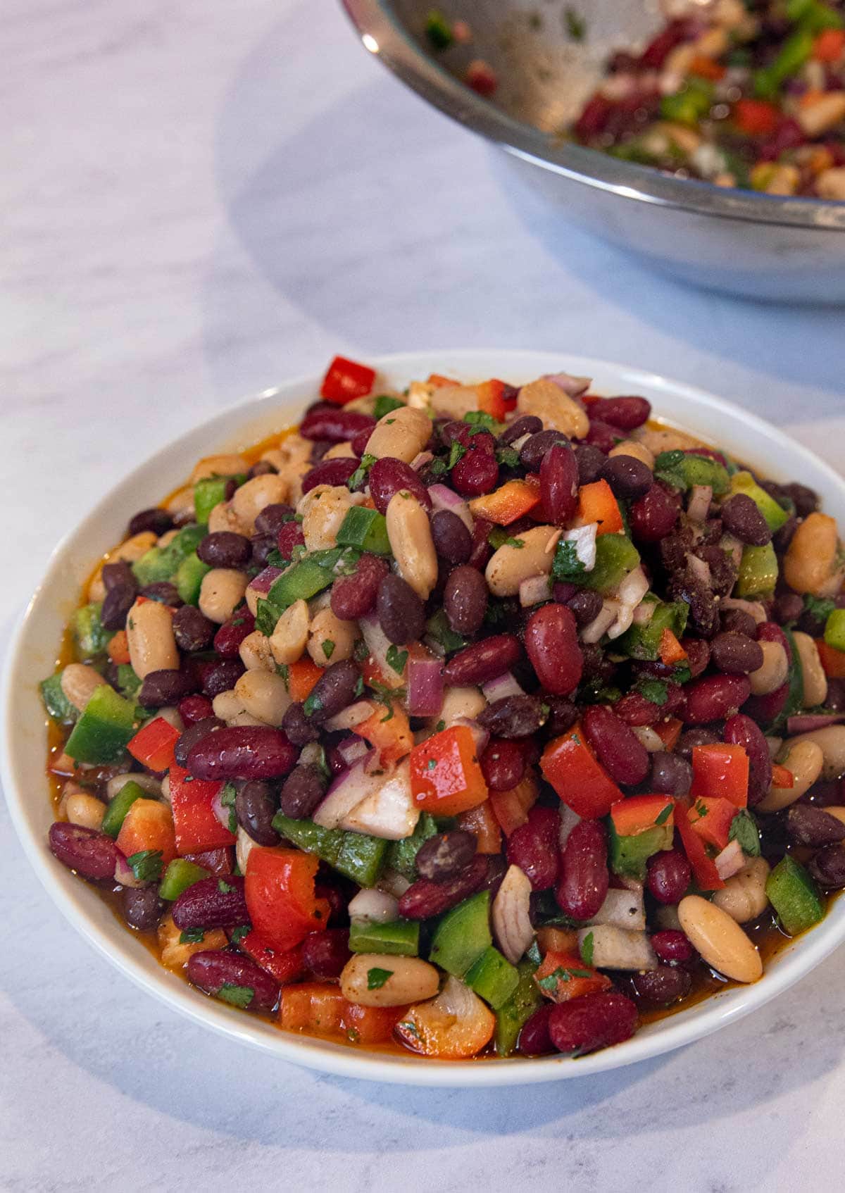 Easy Mexican Bean Salad Recipe Dinner Then Dessert