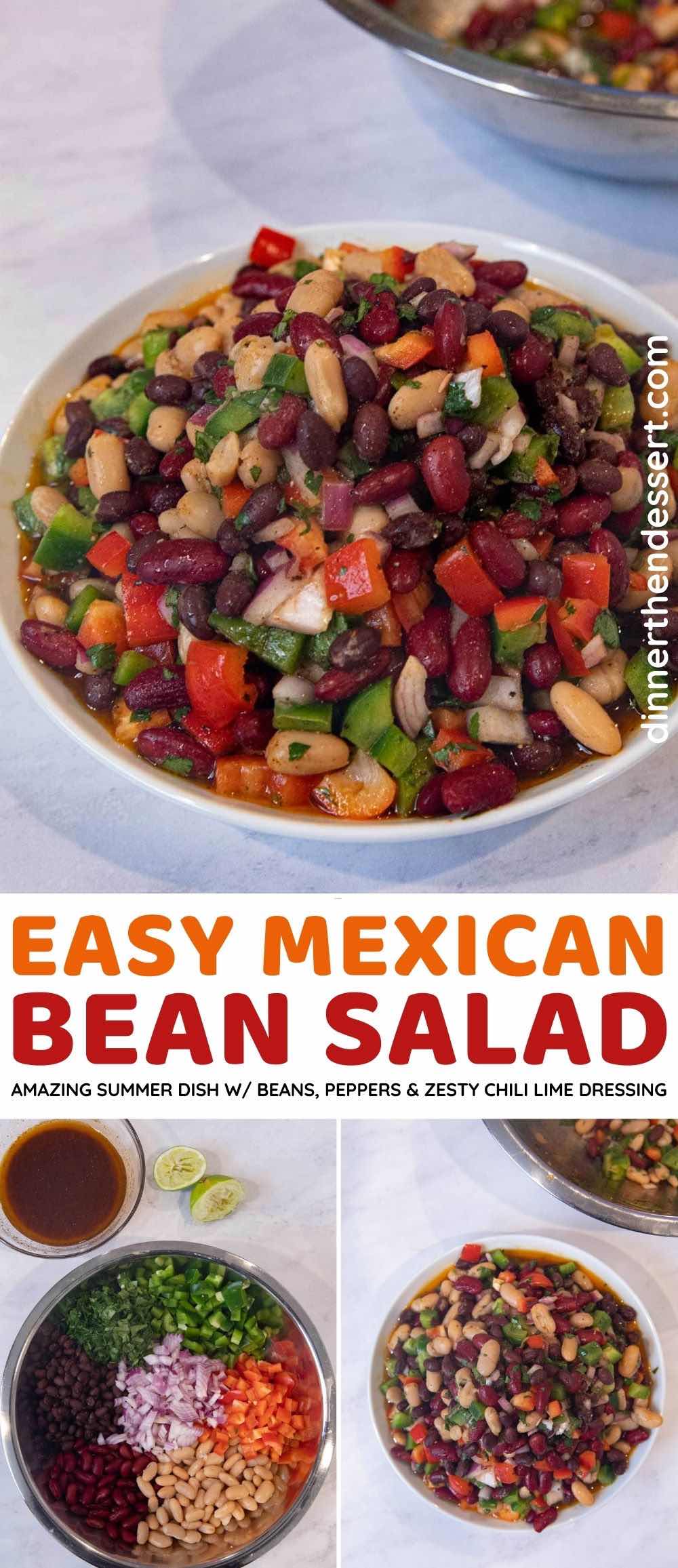 Easy Mexican Bean Salad Recipe - Dinner, then Dessert