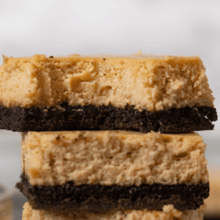 stack of peanut butter bars