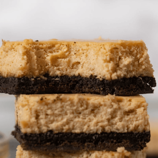 stack of peanut butter bars