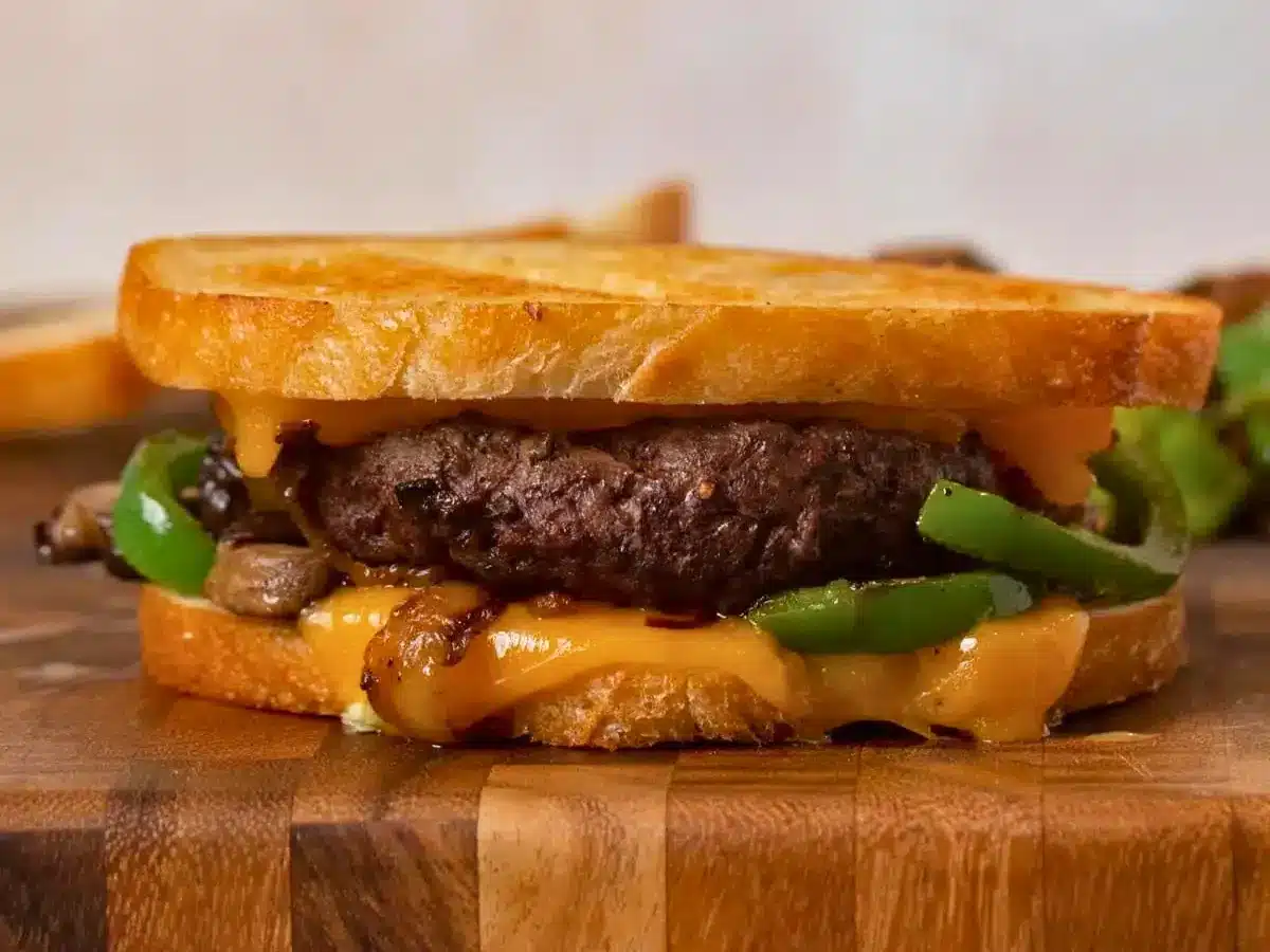Side view of Patty Melt