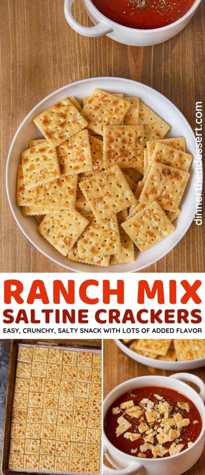 Ranch Mix Saltines collage