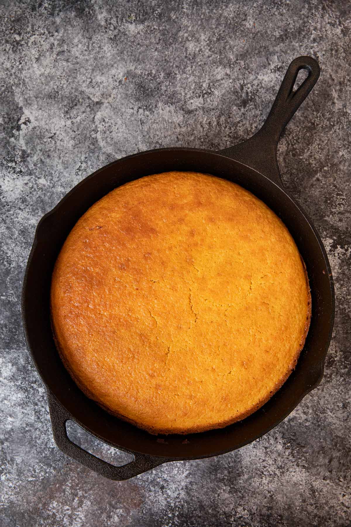 Skillet Cornbread in cast iron skillet