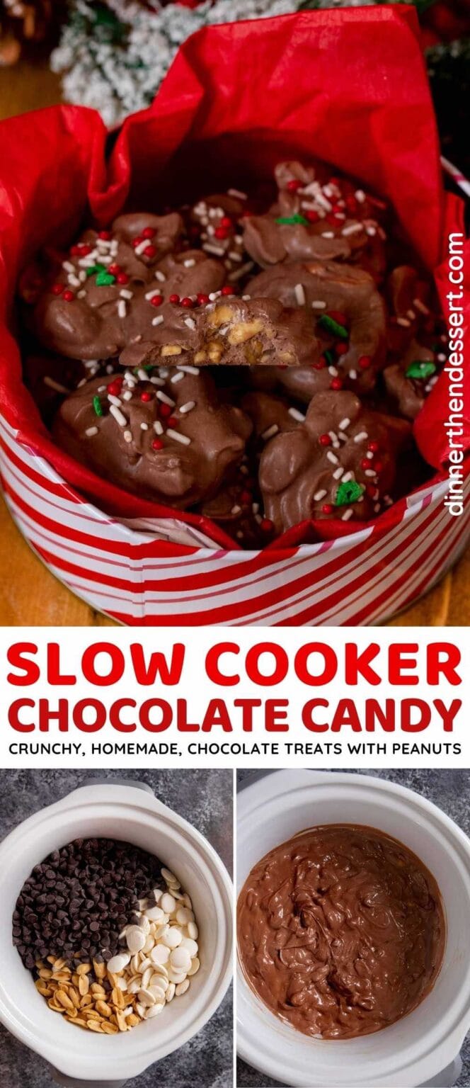 Slow Cooker Chocolate Candy Recipe Dinner, then Dessert
