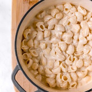 White Cheddar Mac & Cheese in pot