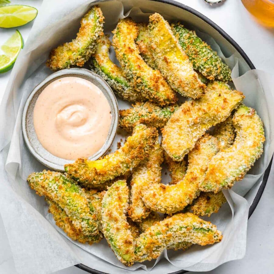 Avocado Fries in bowl