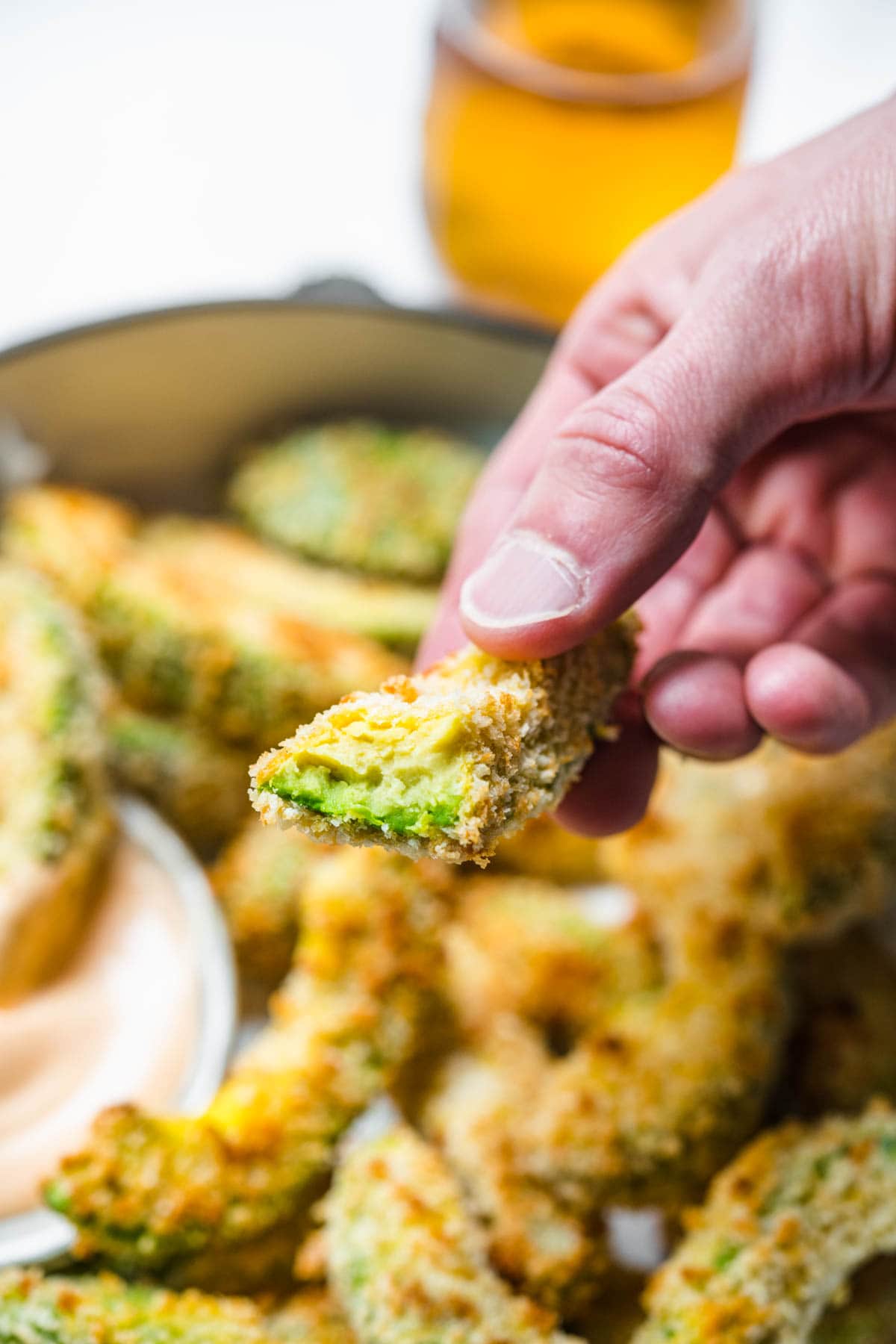 Avocado Fries in bowl