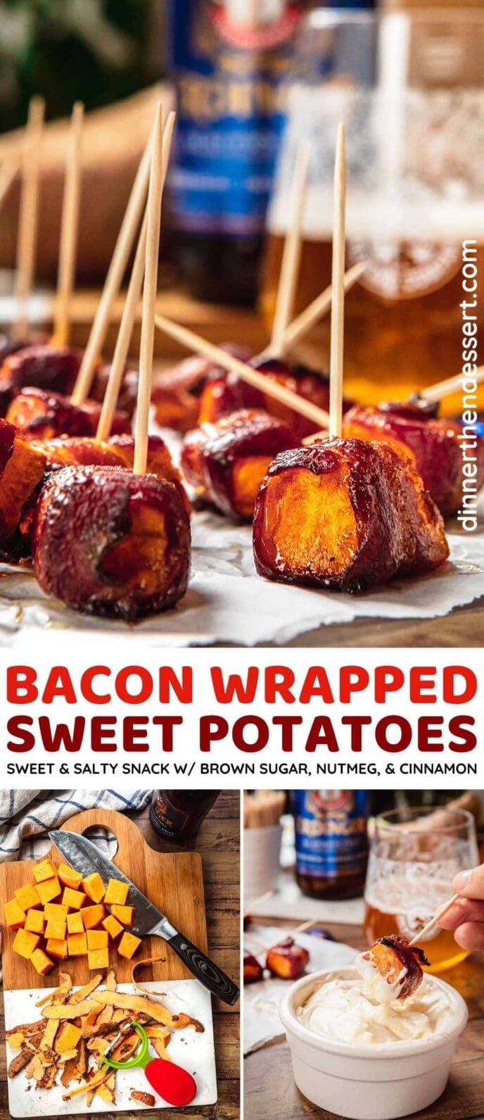 Bacon Wrapped Sweet Potatoes