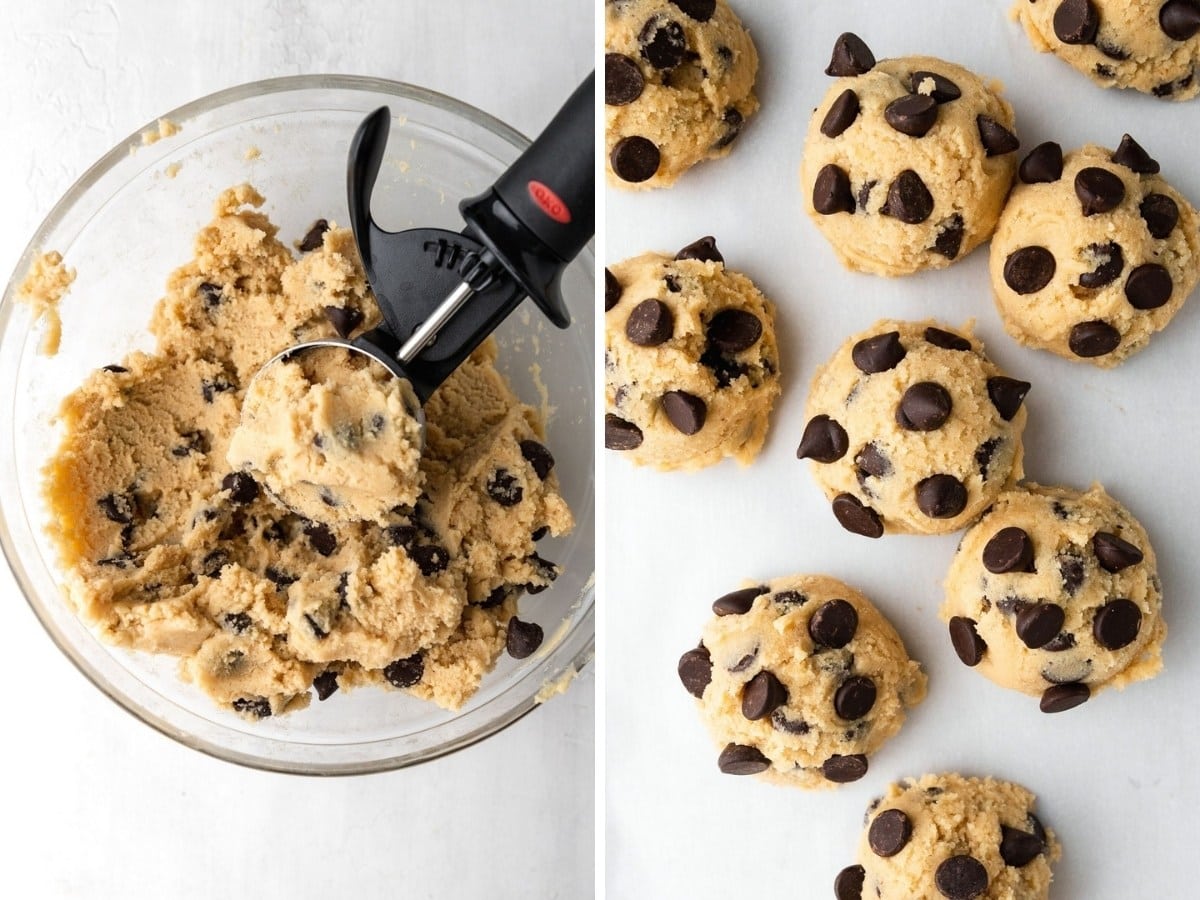 Bakery Style Chocolate Chip Cookies collage