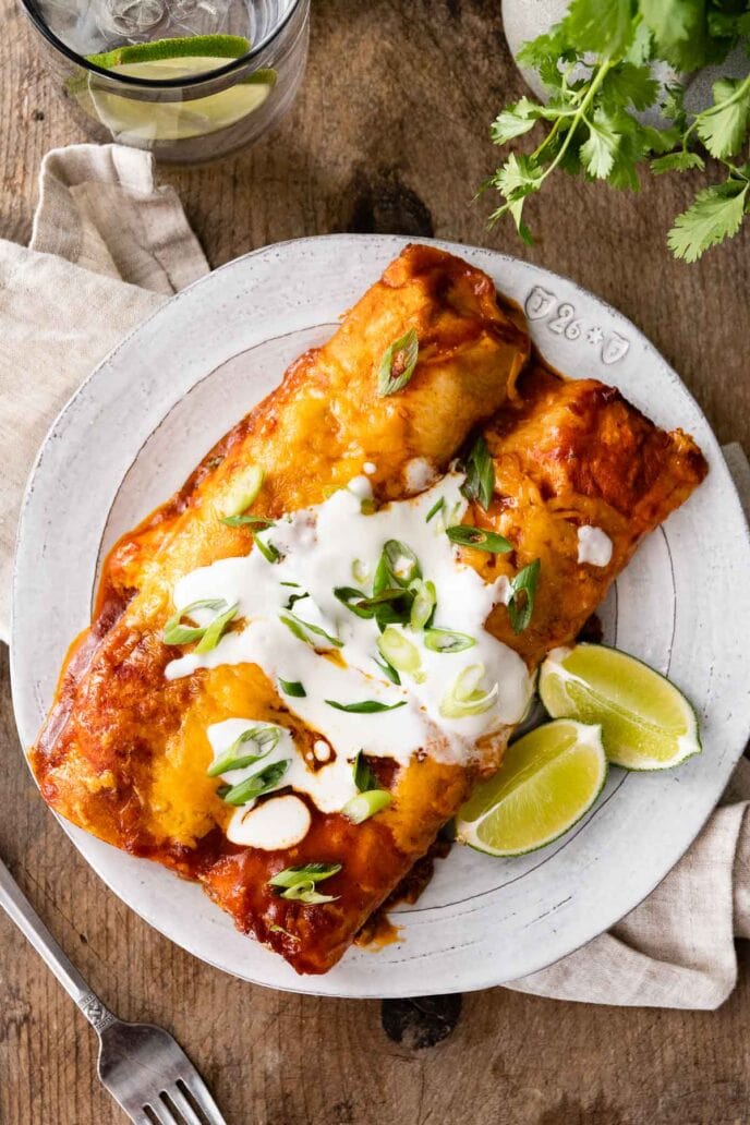 Easy Beef Enchiladas Recipe - Dinner, then Dessert