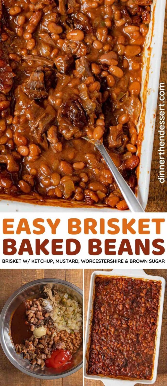 Brisket Baked Beans collage